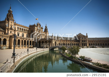 Plaza de Espana in Seville in Andalusia Plaza de Espana in Seville in Andalusia 29515191