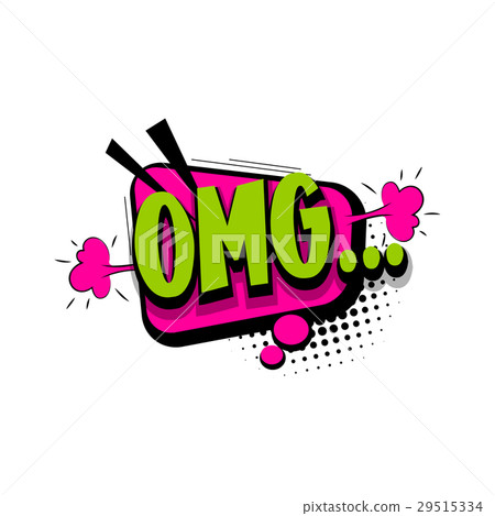 Lettering comic text pop art 29515334