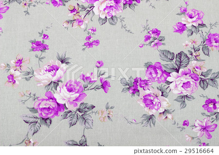vintage style of tapestry flowers fabric pattern 29516664