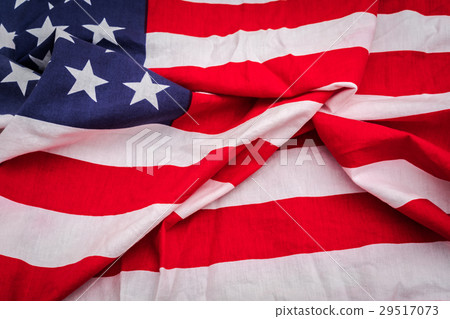 Closeup of American flag . Closeup of American flag . 29517073