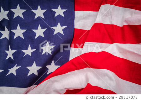 Closeup of American flag . Closeup of American flag . 29517075