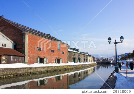 小樽運河煤氣燈冬天 小樽運河煤氣燈冬天 29518009