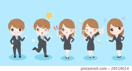 cartoon business people cartoon business people 29519014