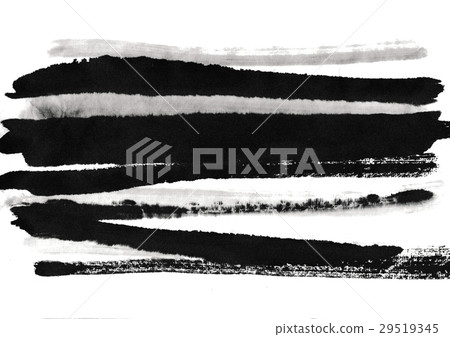 Wave watercolor painting ink painting 29519345