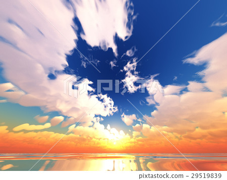 Wind and clouds with the sea 29519839