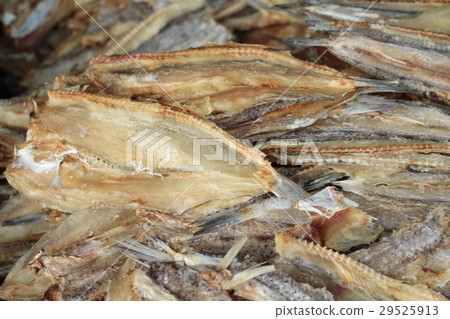 dried fish for cooking in the market. dried fish for cooking in the market. 29525913