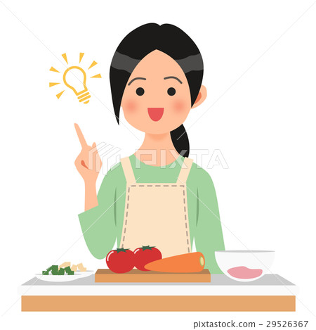 A woman who got something in the kitchen 29526367