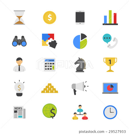 Business and Finance Strategy Flat Color Icons Business and Finance Strategy Flat Color Icons 29527933