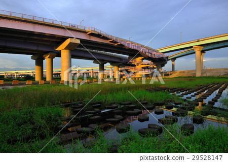 Park, bridge, grass, city Park, bridge, grass, city 29528147