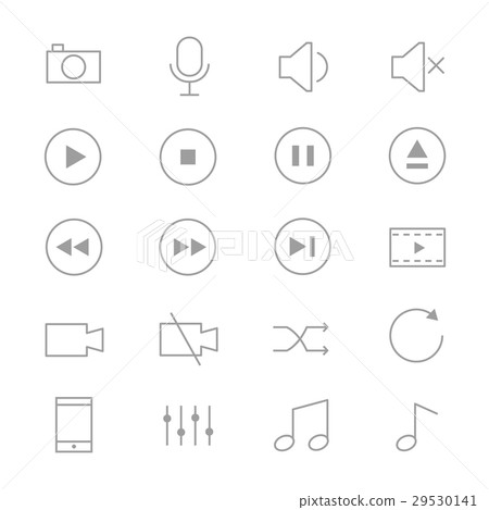 Symbols Music Control and Music Player Symbols Music Control and Music Player 29530141