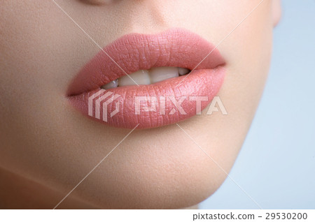 Gorgeous full lips of a beautiful woman Gorgeous full lips of a beautiful woman 29530200