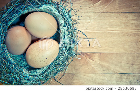 Easter eggs in a nest,with effect retro Easter eggs in a nest,with effect retro 29530685
