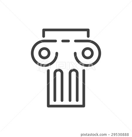 Ancient columns icon dotted Ancient columns icon dotted 29530888