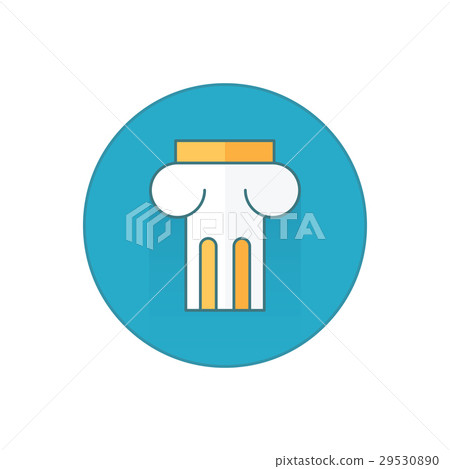 Ancient columns icon button Ancient columns icon button 29530890