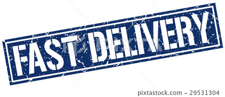fast delivery square grunge stamp 29531304