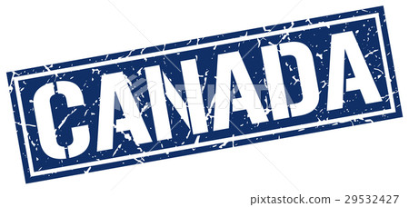 Canada blue square stamp Canada blue square stamp 29532427