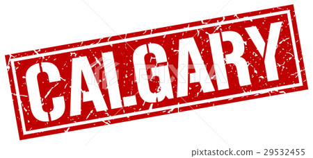 Calgary red square stamp Calgary red square stamp 29532455