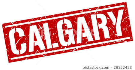 Calgary red square stamp Calgary red square stamp 29532458