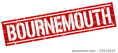 Bournemouth red square stamp 29532614