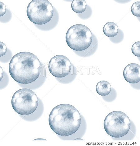 Seamless pattern with pearls 25 29533144