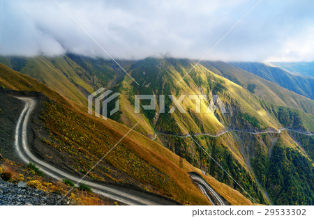 View in the Caucasus Mountains. Tusheti. Georgia 29533302
