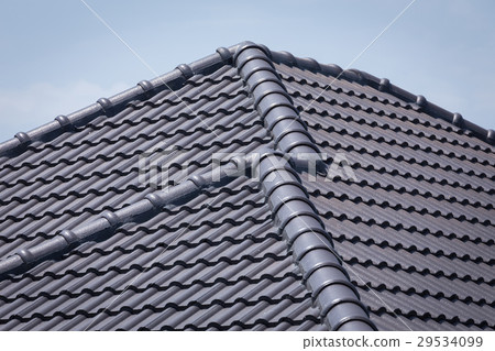 roof tile on residential building roof tile on residential building 29534099