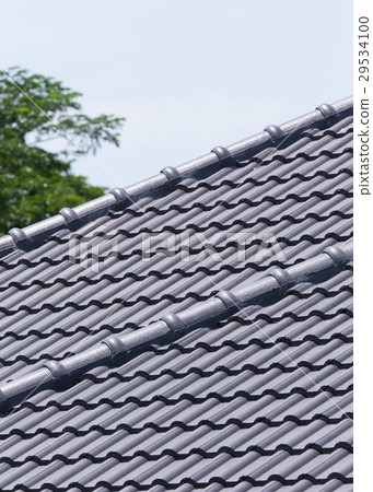 roof tile on residential building roof tile on residential building 29534100