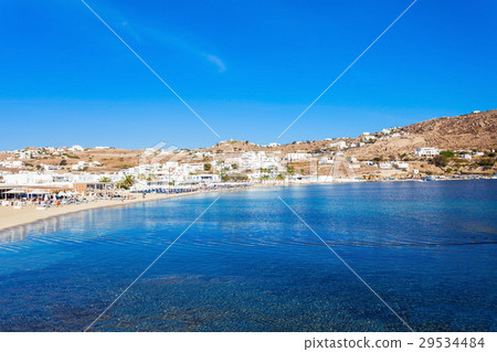 Mykonos island beach, Greece Mykonos island beach, Greece 29534484
