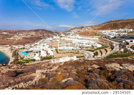 Mykonos island beach, Greece 29534505