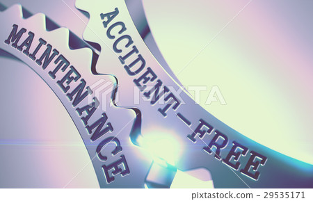 Accident-Free Maintenance onShiny Metal Cogwheels 29535171
