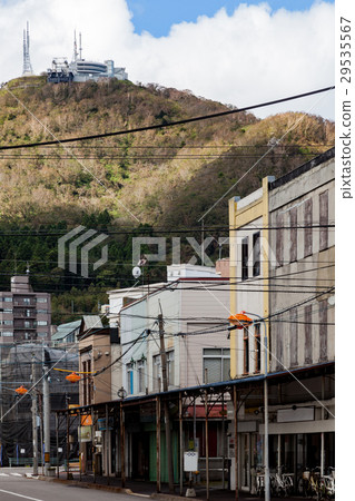 Suehiro-machi，函館市和函館山的城市景觀 29535567