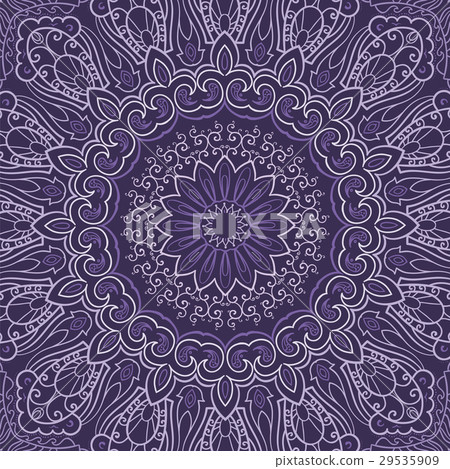 Ornamental purple round background 29535909