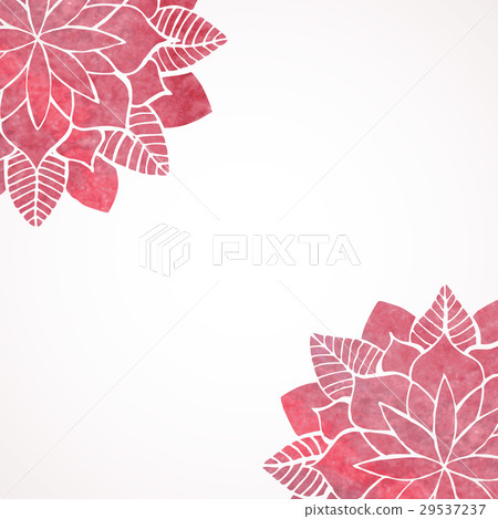 Watercolor pink lace floral patterns Watercolor pink lace floral patterns 29537237