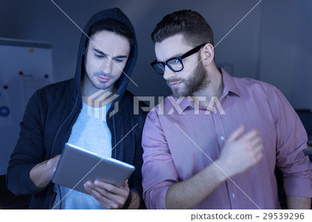 Intelligent smart IT men working together 29539296