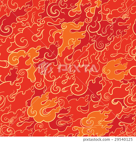 abstract fire seamless pattern 29540125