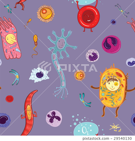 Vector biological seamless pattern with cells Vector biological seamless pattern with cells 29540130