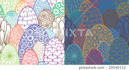 Seamless pattern with trees and bushes Seamless pattern with trees and bushes 29540132