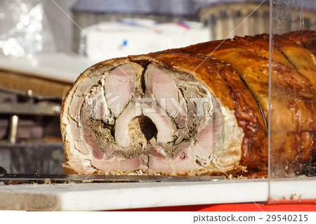 Homemade Rolled Porchetta Roast with Several Herbs 29540215