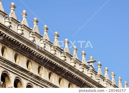 front view closeup of white Doge's Palace white front view closeup of white Doge's Palace white 29540257