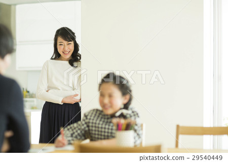 Mother watching daughter 29540449