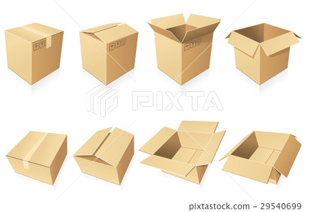 Blank cardboard  boxes 29540699