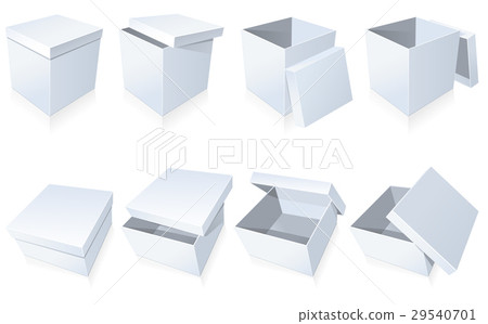 Blank cardboard  boxes with cover 29540701