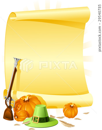 Blank thanksgiving invitation with pumpkins  29540785