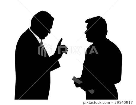 Boss giving order or warning his employee 29540917