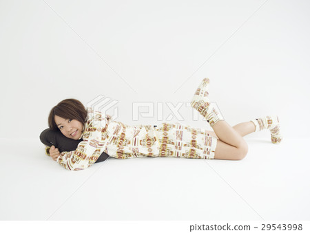 A lying young lady A lying young lady 29543998