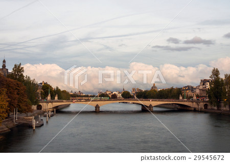 Seine river and bridge in Paris Seine river and bridge in Paris 29545672