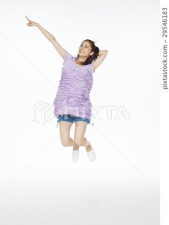 Young lady to jump Young lady to jump 29546183