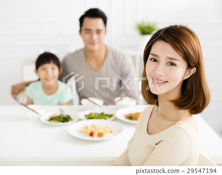 happy asian young Family enjoy their dinner happy asian young Family enjoy their dinner 29547194
