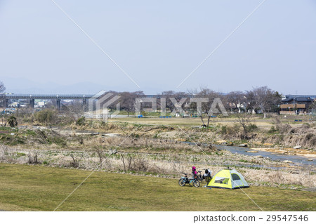 Family who enjoys early spring day camp Family who enjoys early spring day camp 29547546