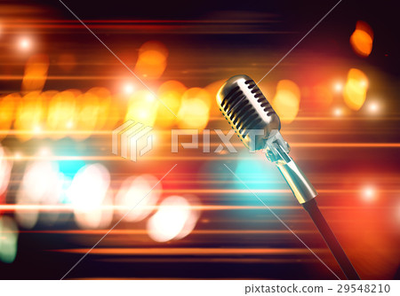 Microphone on stage 29548210